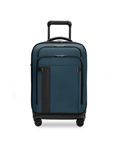 Briggs & Riley Zdx Essential 22-inch Expandable Carry-on Spinner Suitcase In Blue