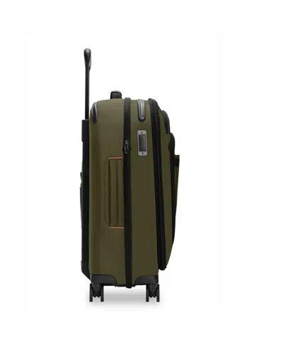 Briggs & Riley Zdx Essential 22-inch Expandable Carry-on Spinner Suitcase In Green
