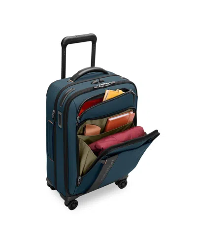 Briggs & Riley Zdx Essential 22-inch Expandable Carry-on Spinner Suitcase In Blue