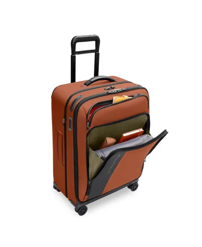 Briggs & Riley Canyon Zdx Medium 4-wheel Spinner Expandable Suitcase 66cm In Brown