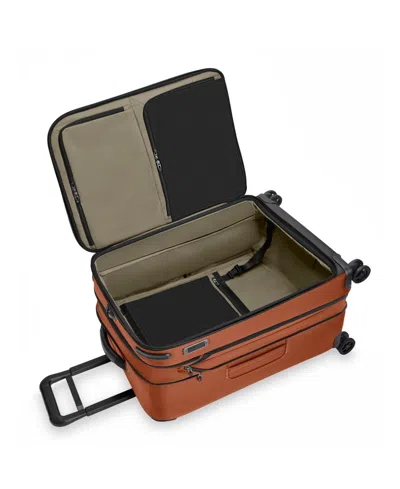 Briggs & Riley Canyon Zdx Medium 4-wheel Spinner Expandable Suitcase 66cm In Brown