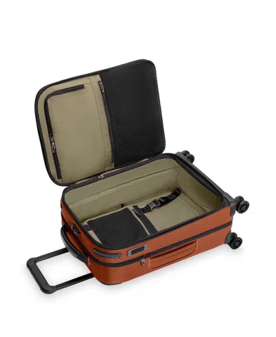 Briggs & Riley Zdx Essential 22-inch Expandable Carry-on Spinner Suitcase In Brown