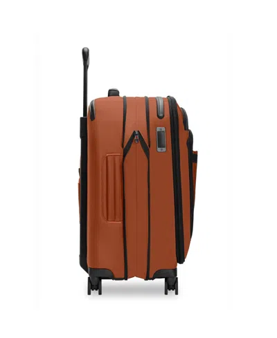 Briggs & Riley Zdx Essential 22-inch Expandable Carry-on Spinner Suitcase In Brown