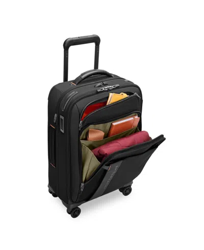 Briggs & Riley Zdx Essential 22-inch Expandable Carry-on Spinner Suitcase In Black