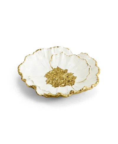 Michael Aram Anemone Catchall Plate In Gold