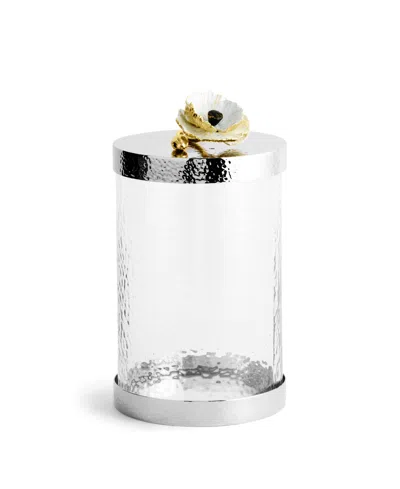 Michael Aram Anemone Medium Canister In Metallic