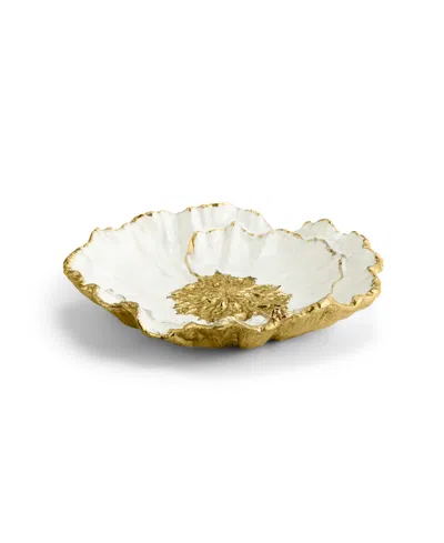Michael Aram Anemone Catchall Plate In Gold