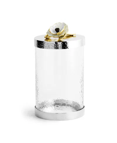 Michael Aram Anemone Medium Canister In Metallic