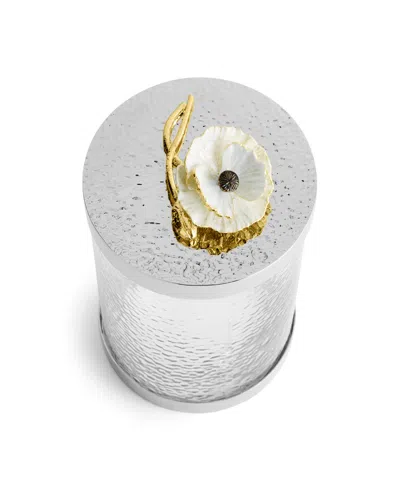 Michael Aram Anemone Medium Canister In Metallic