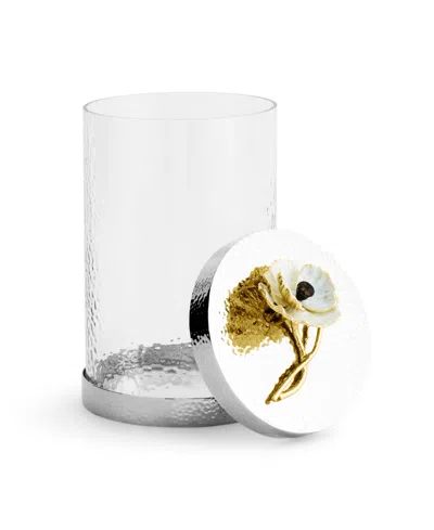Michael Aram Anemone Medium Canister In Metallic
