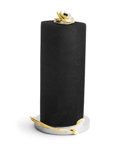 Michael Aram Anemone Paper Towel Holder In Black