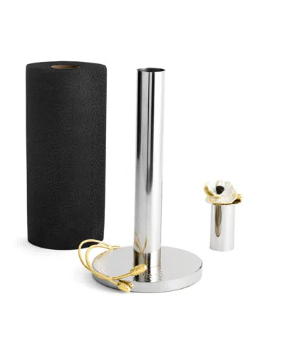 Michael Aram Anemone Paper Towel Holder In Black