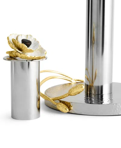 Michael Aram Anemone Paper Towel Holder In Black