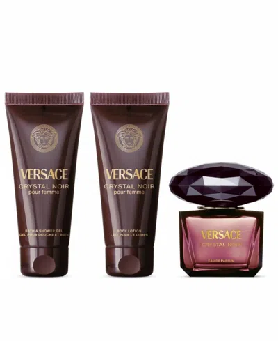 Versace Crystal Noir Eau De Parfum Gift Set ($231 Value) In Multi