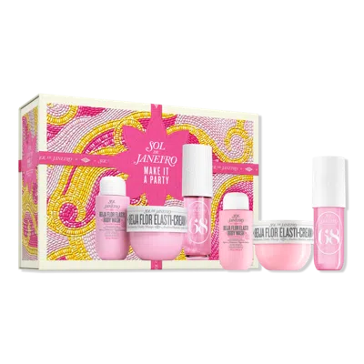 Sol De Janeiro Make It A Party Beija Flor Body Routine Gift Set In Transparent