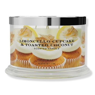 Homeworx Limoncello Cupcake And Toasted Coconut 4-wick Scented Candle In Multi