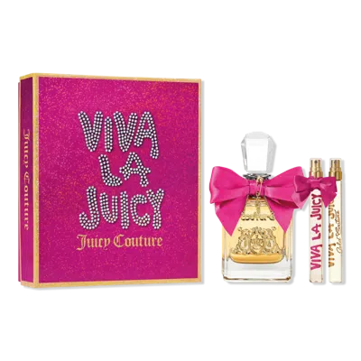 Juicy Couture Viva La Juicy Eau De Parfum 3-piece Fragrance Gift Set In Transparent