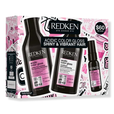 Redken Acidic Color Gloss Shine & Color Protection Holiday Kit In Multi