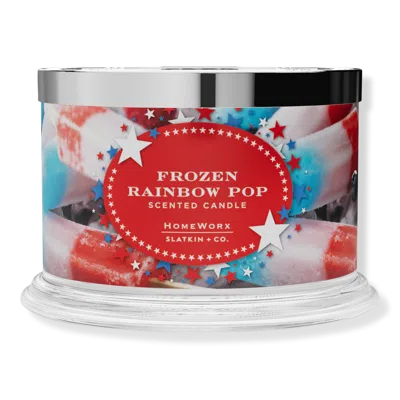 Homeworx Frozen Rainbow Pop 4-wick Scented Candle In Multi