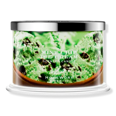 Homeworx Mint Chip Ice Cream 4-wick Scented Candle In Multi