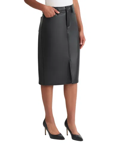 Jones New York Women's Lexington Center Front Slit Midi Skirt In Black