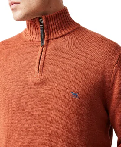 Rodd & Gunn Rodd And Gunn Merrick Bay Quarter-zip Sweater In Brown