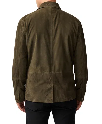 Rodd & Gunn Somerset Leather Jacket In Green