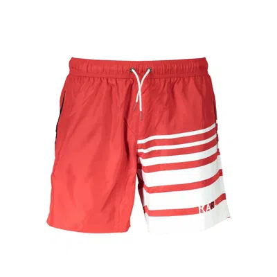 Karl Lagerfeld Red Polyester Swimwear In Red