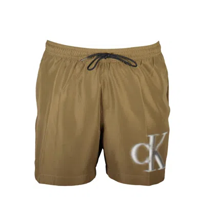 Calvin Klein Brown Polyester Swimwear In Brown