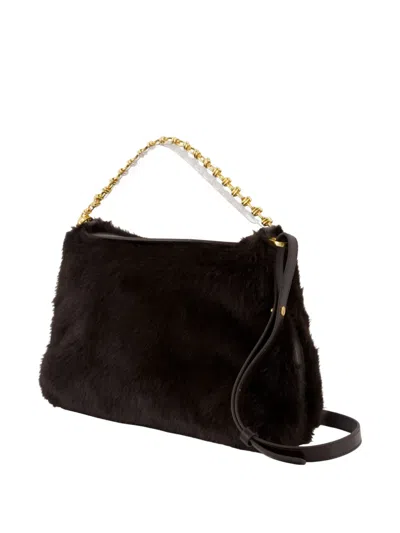 Vanessa Bruno Everyday Chain Gm Shoulder Bag In Brown