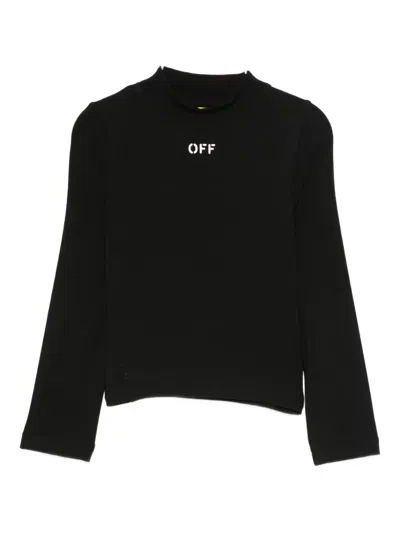 Off-white Logo-print T-shirt In Black