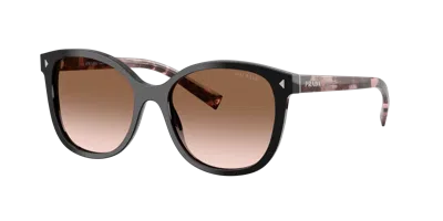 Prada Woman Sunglasses Pr 22zs In Black