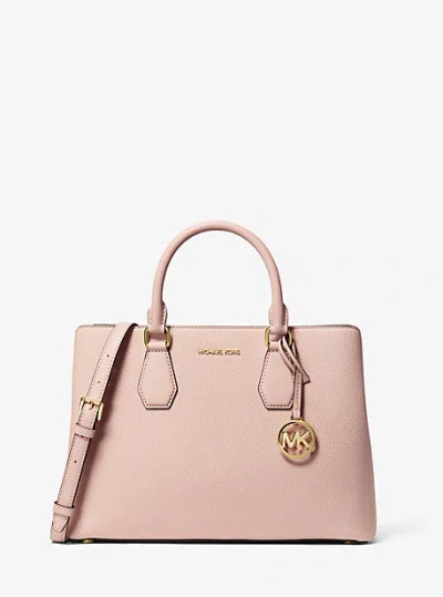 Michael Kors Camille Large Satchel In Pink
