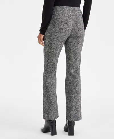 Inc International Concepts Herringbone Bootcut Pants, Petite & Petite Short, Macy's Exclusive In Gray