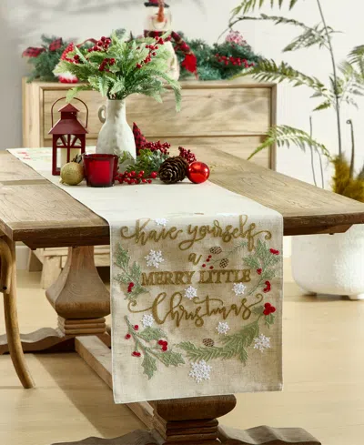 Elrene Have Yourself A Merry Little Christmas Fabric Runner, 14" X 70" In Multi