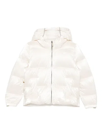 K-way Hooded Jacket In White