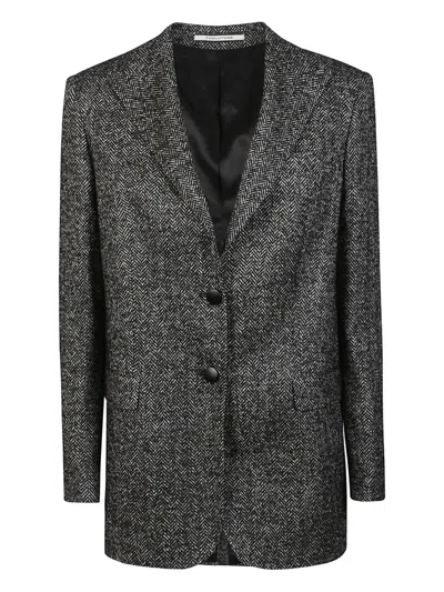 Tagliatore Tailored Jacket With Back Vent And Pockets In Black