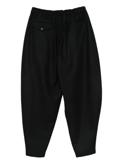 Black Comme Des Garçons Wool Trousers In Black