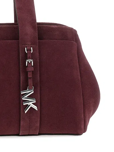 Michael Michael Kors Sm Ew Satchel In Burgundy