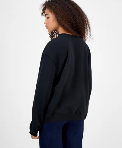 Grayson Threads, The Label Juniors' Kuromi Graphic Sweatshirt In Black