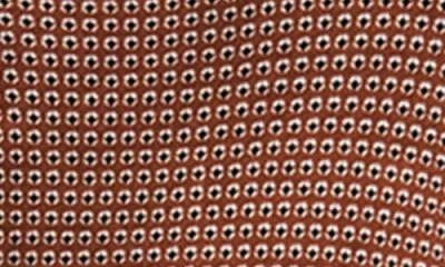 Rag & Bone Shaw Geo Print Paneled Funnel Neck Top In Brown