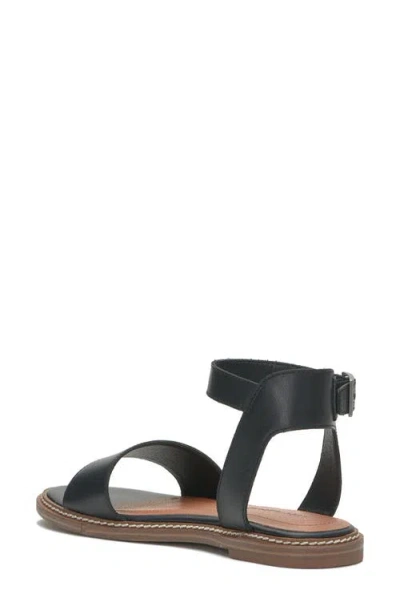 Lucky Brand Women's Kimaya Ankle-strap Flat Sandals In Black