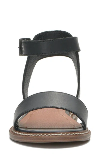 Lucky Brand Women's Kimaya Ankle-strap Flat Sandals In Black