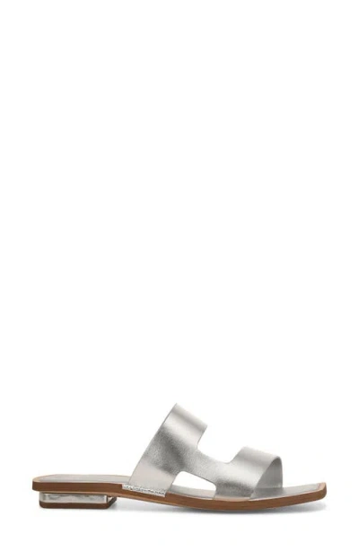 Sarto By Franco Sarto Emily Slide Sandal In Silver