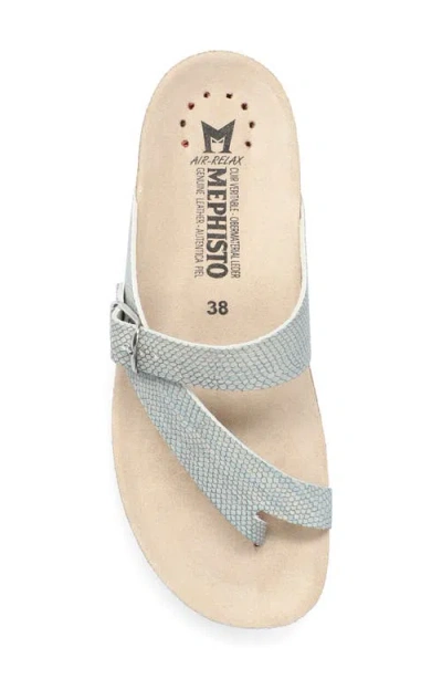 Mephisto Helen Toe Loop Sandal In Brown