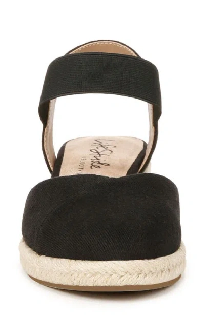 Lifestride Women's Kimmie Wedge Espadrilles In Black