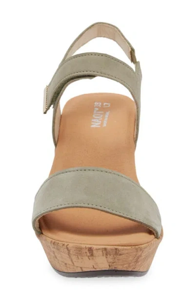 Naot Summer Platform Wedge Sandal In Brown