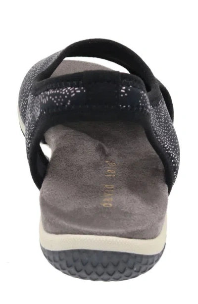 David Tate Stretch Slingback Sandal In Black
