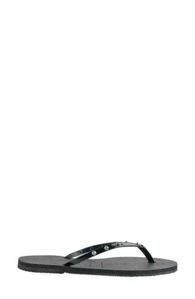 Havaianas You Spikes Flip Flop In Black
