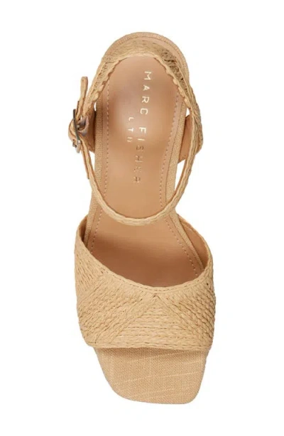Marc Fisher Ltd Calyn 2 Platform Sandal In Neutral